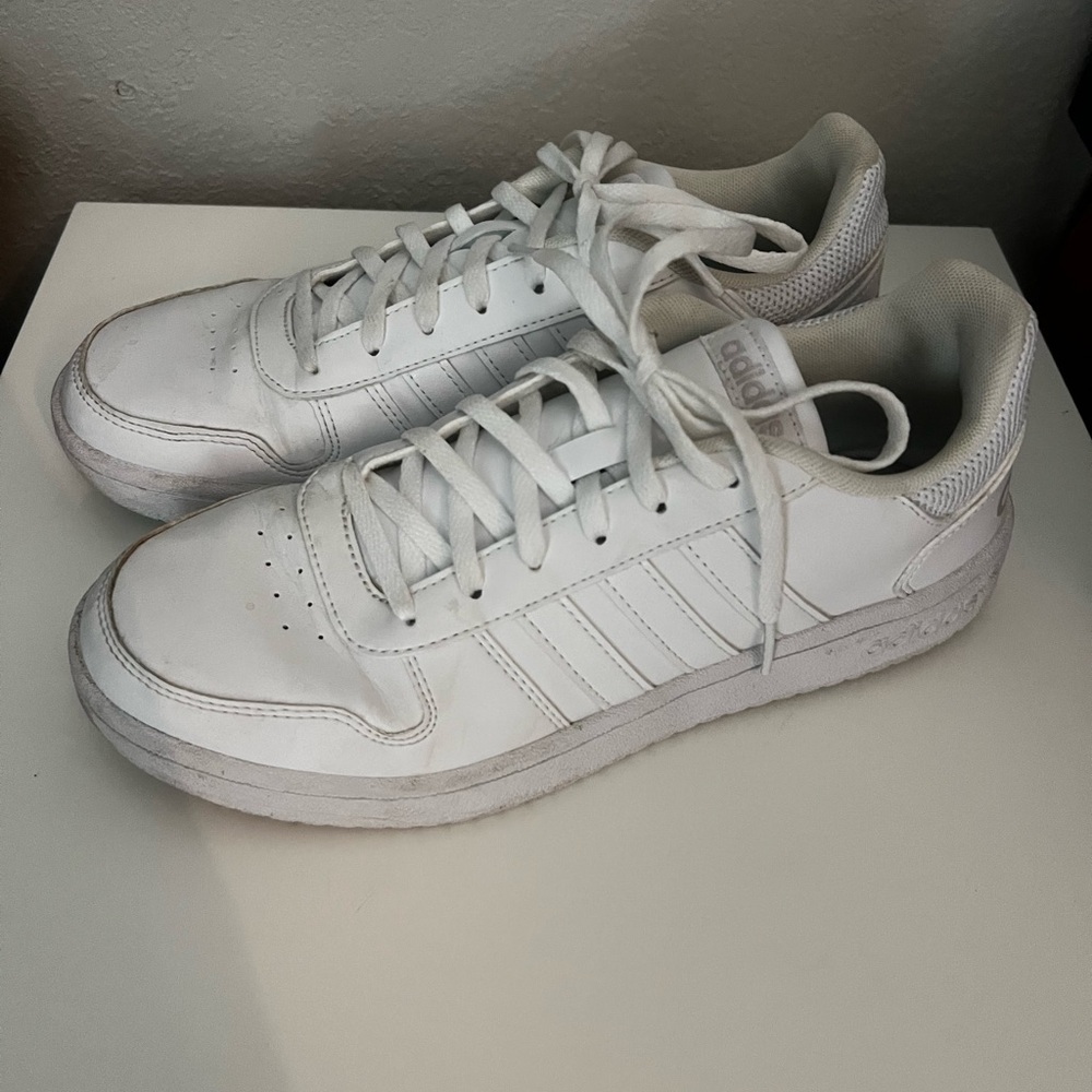 Adidas White Sneakers, good used condition